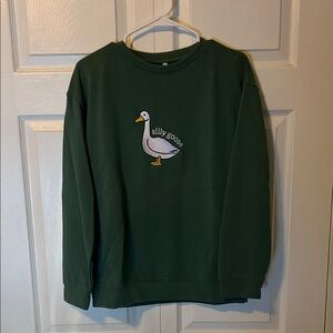 Green Silly Goose Sweater